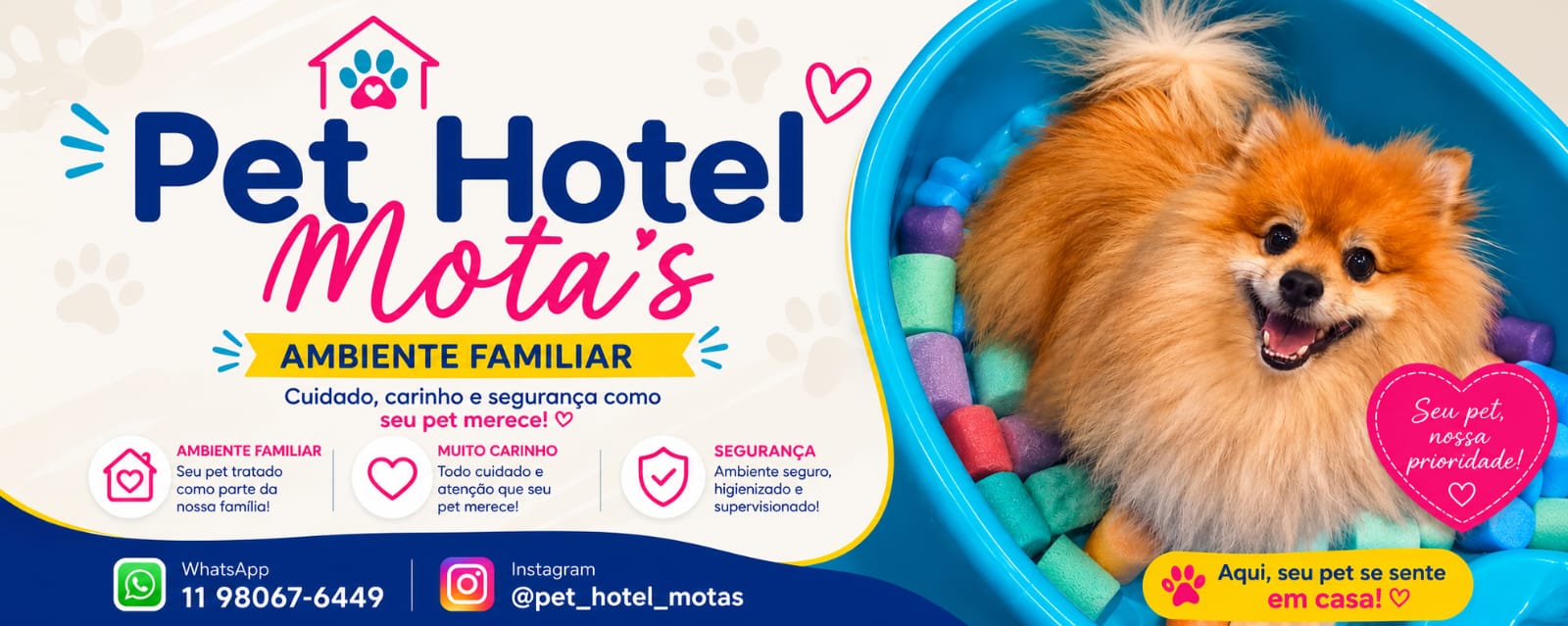 Parceria Táxi Dog Pirituba com o Pet Hotel Mota's, ambiente familiar para pets